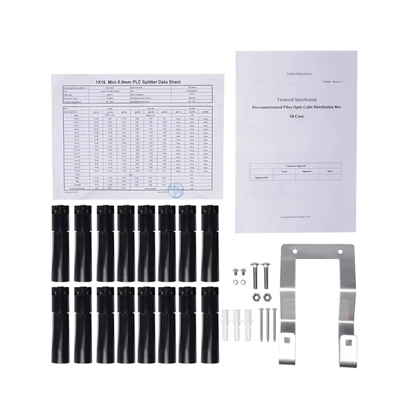 Armored multimode fiber optic cable 2 cores SC port