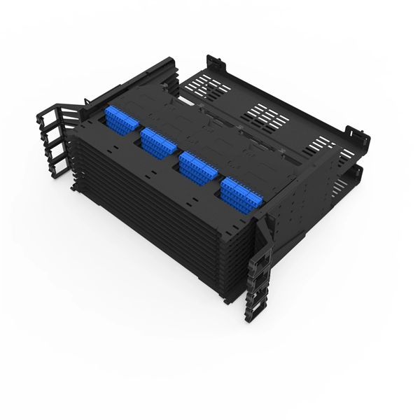 How to connect the fiber optic patch cord receiver box